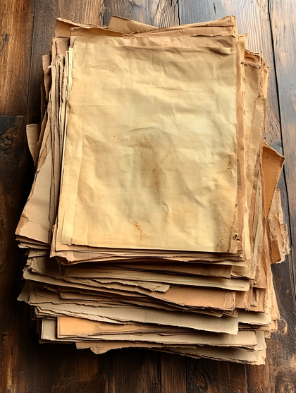 Stack Of Old Papers