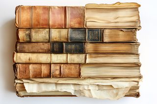 Stacked Antique Books