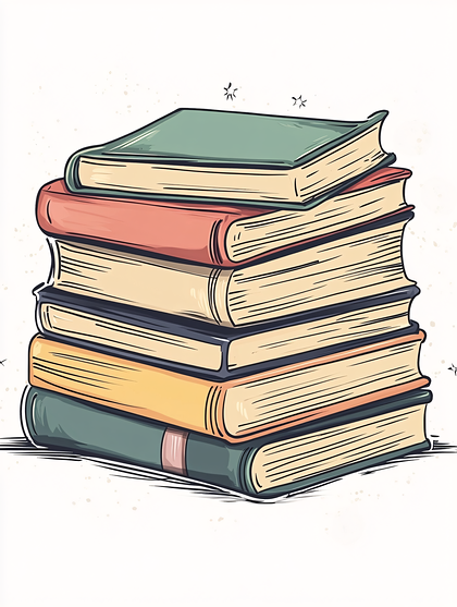 Stacked Books