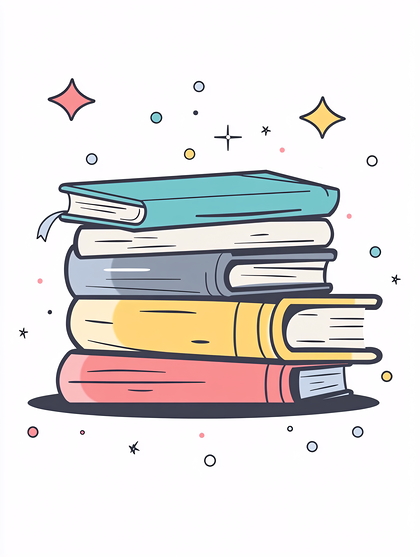 Stacked Books