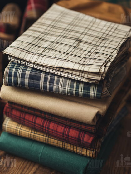 Stacked Folded Fabrics