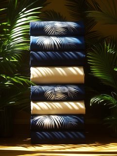Stacked Palm Leaf Textiles