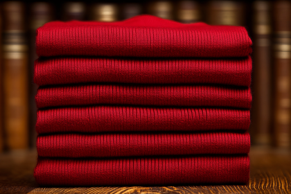 Stacked Red Knitwear