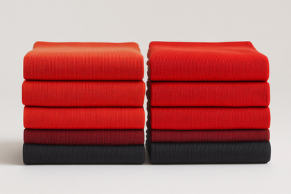 Stacks Of Folded Fabric