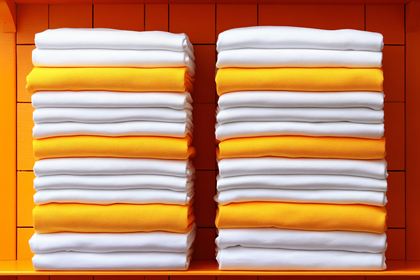 Stacks Of Folded Towels