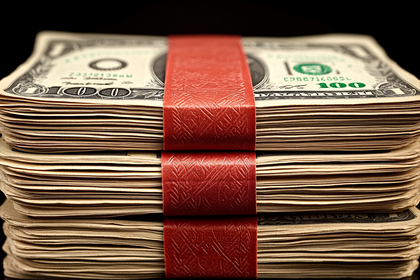 Stacks Of Hundred Dollar Bills