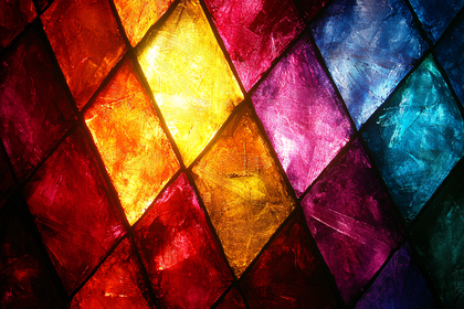 Stained Glass Diamond Pattern