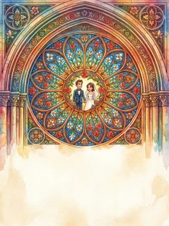 wedding stained glass