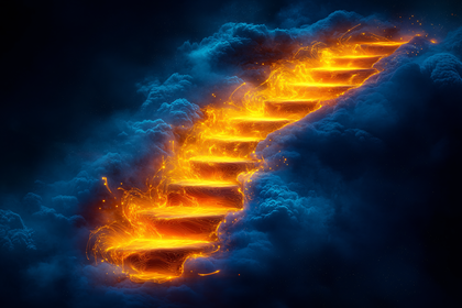 Stairway To Heaven In Clouds
