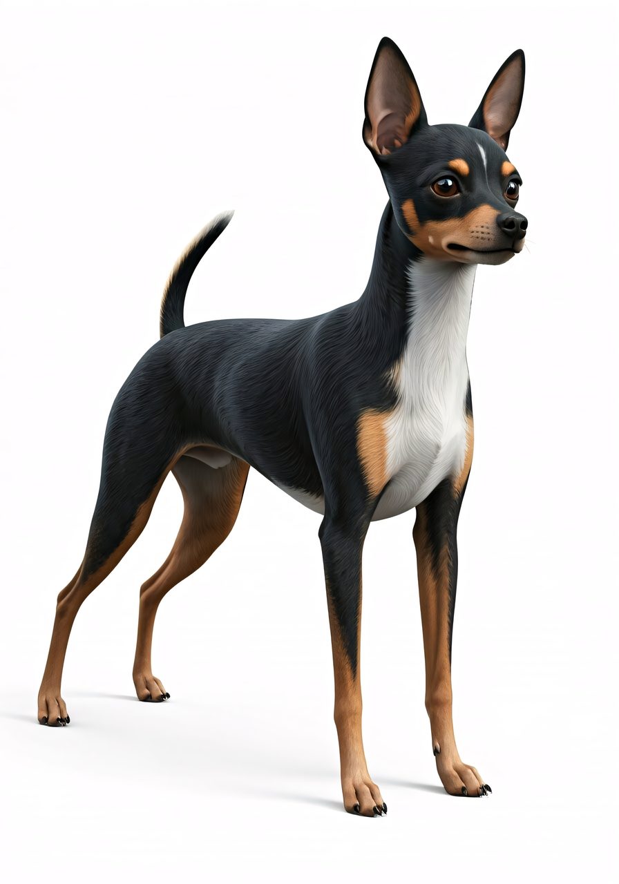 standing miniature pinscher
