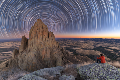 Star Trails Over Steens Mountain