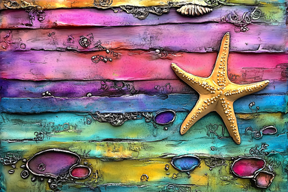 Starfish on Coastal Dreamscape