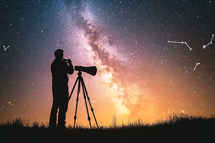 Stargazing with Telescope