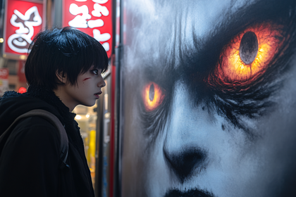 Staring At The Monster Poster