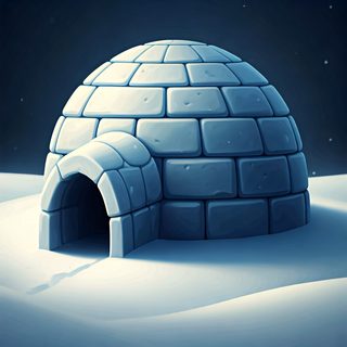 starlit arctic igloo