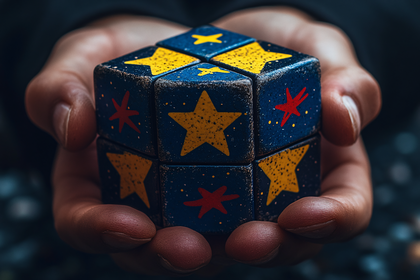 Starry Cube in Hand