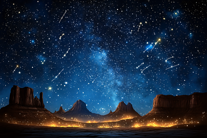 Starry Desert Night