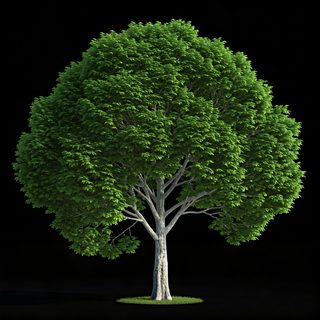 lush deciduous tree