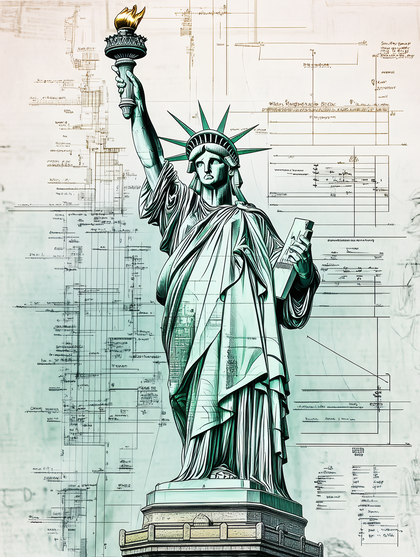 Statue of Liberty Blueprint