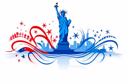 Statue Of Liberty Patriotic Design