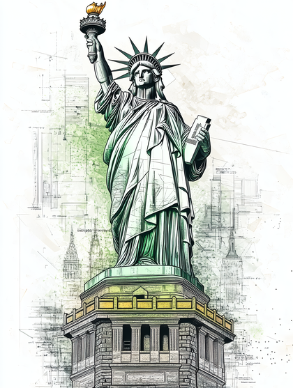 Statue Of Liberty Sketch