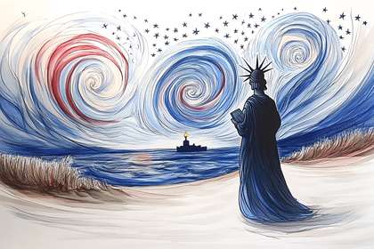 Statue Of Liberty Stargazing