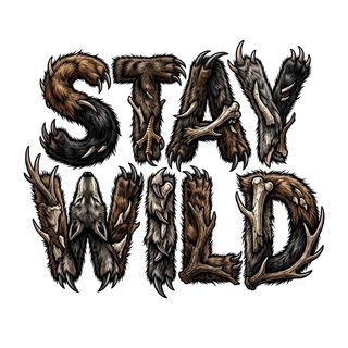 stay wild typography