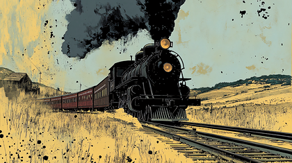 Steam Train in Motion