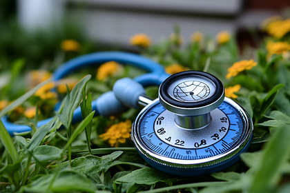Stethoscope in Green Grass