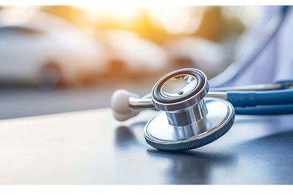 Stethoscope On Desk