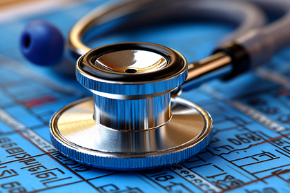 Stethoscope On Medical Blueprint