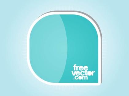 Sticker Design With Rounded Corners Free Vector