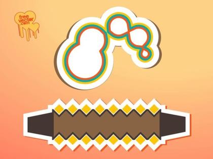 Sticker Shapes Free Vector
