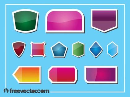 Stickers Free Vector