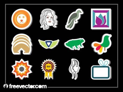 Stickers Pack Free Vector