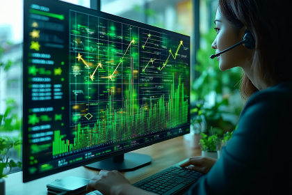 Stock Analyst Working