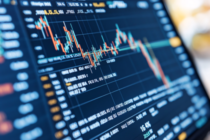 Stock Market Downturn on Screen
