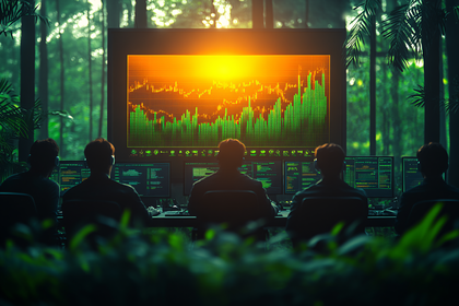 Stock Traders In Jungle Setting