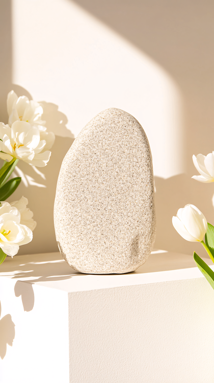 Stone and Tulips