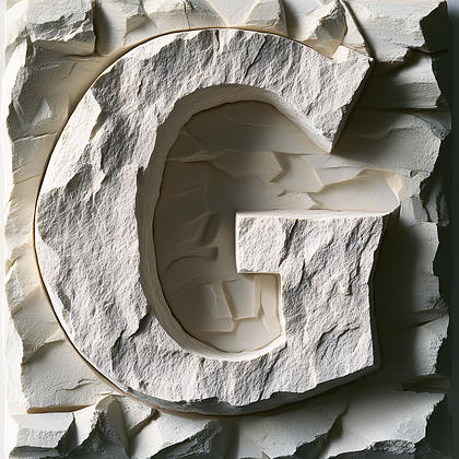 Stone Carved Letter G
