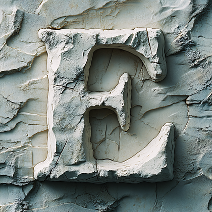 Stone Letter E