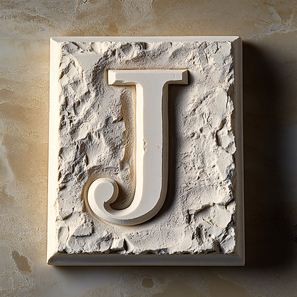 Stone Letter J