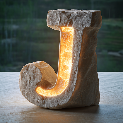 Stone Letter J