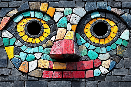 Stone Mosaic Face