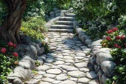 Stone Pathway With Steps