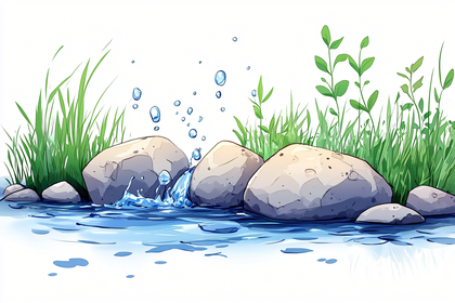 Stones In Stream