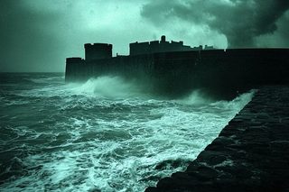 Stormy Castle by the Sea