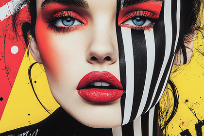 Striking Beauty with Bold Stripes