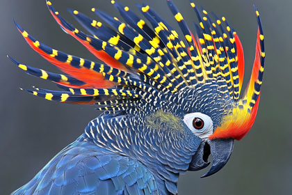 Striking Crested Bird Portrait