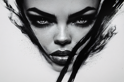 Striking Gaze Portrait